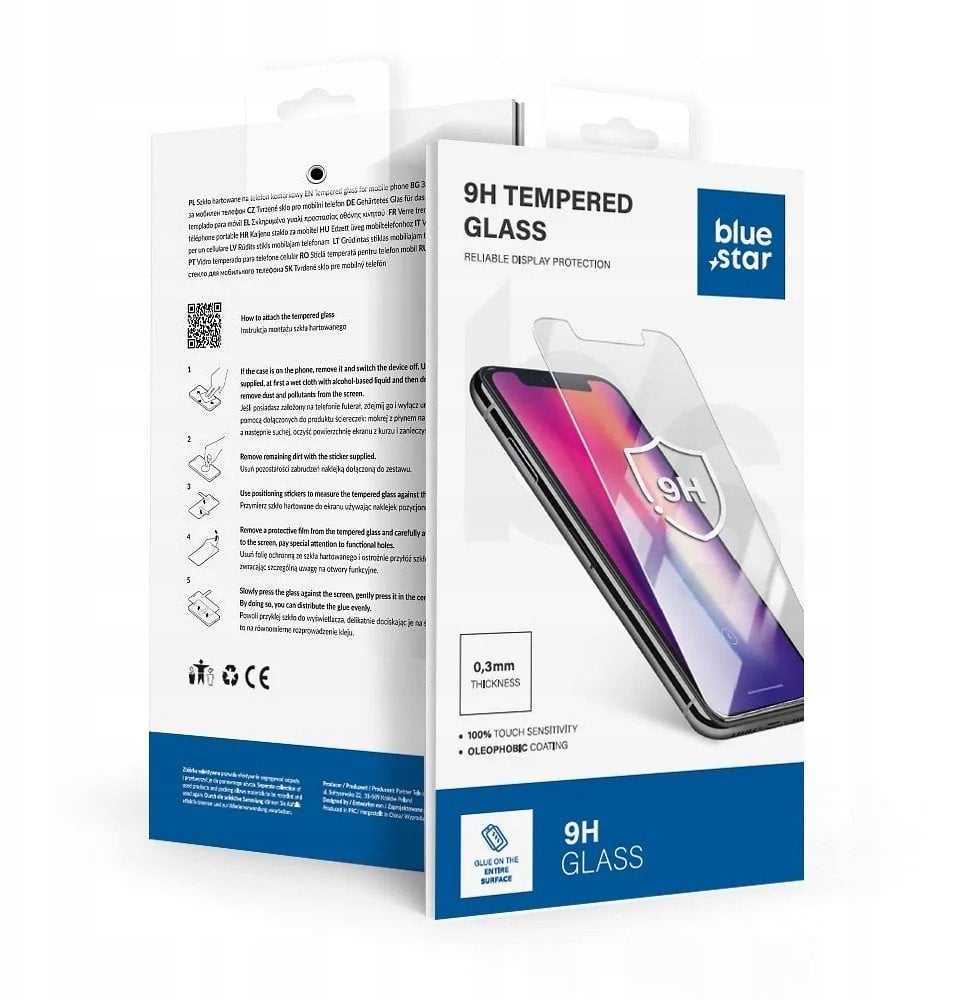 Szkło hartowane Blue Star 5D - do Xiaomi Redmi Note 14 T - czarny