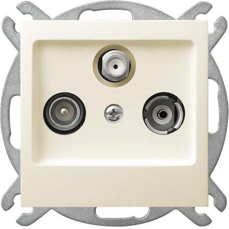 Ospel Gniazdo antenowe AS RTV-SAT końcowe ecru (GPA-GS/m/27)