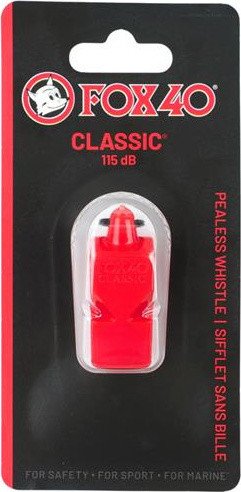 Fox Gwizdek Klasyczny Bezpieczeństwo czerwony 9902-0100