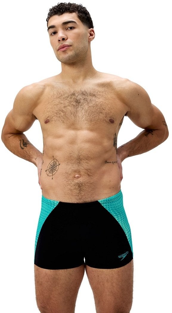 SPEEDO STROJE PŁYWACKIE MEN'S END MAX SPLICE ASHT BLUE/GREEN 8-00300316569 T34 D5