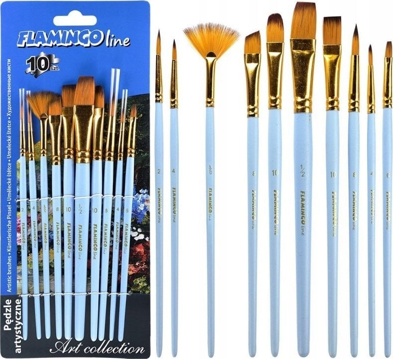 Titanum Pędzle artystyczne 10 sztuk