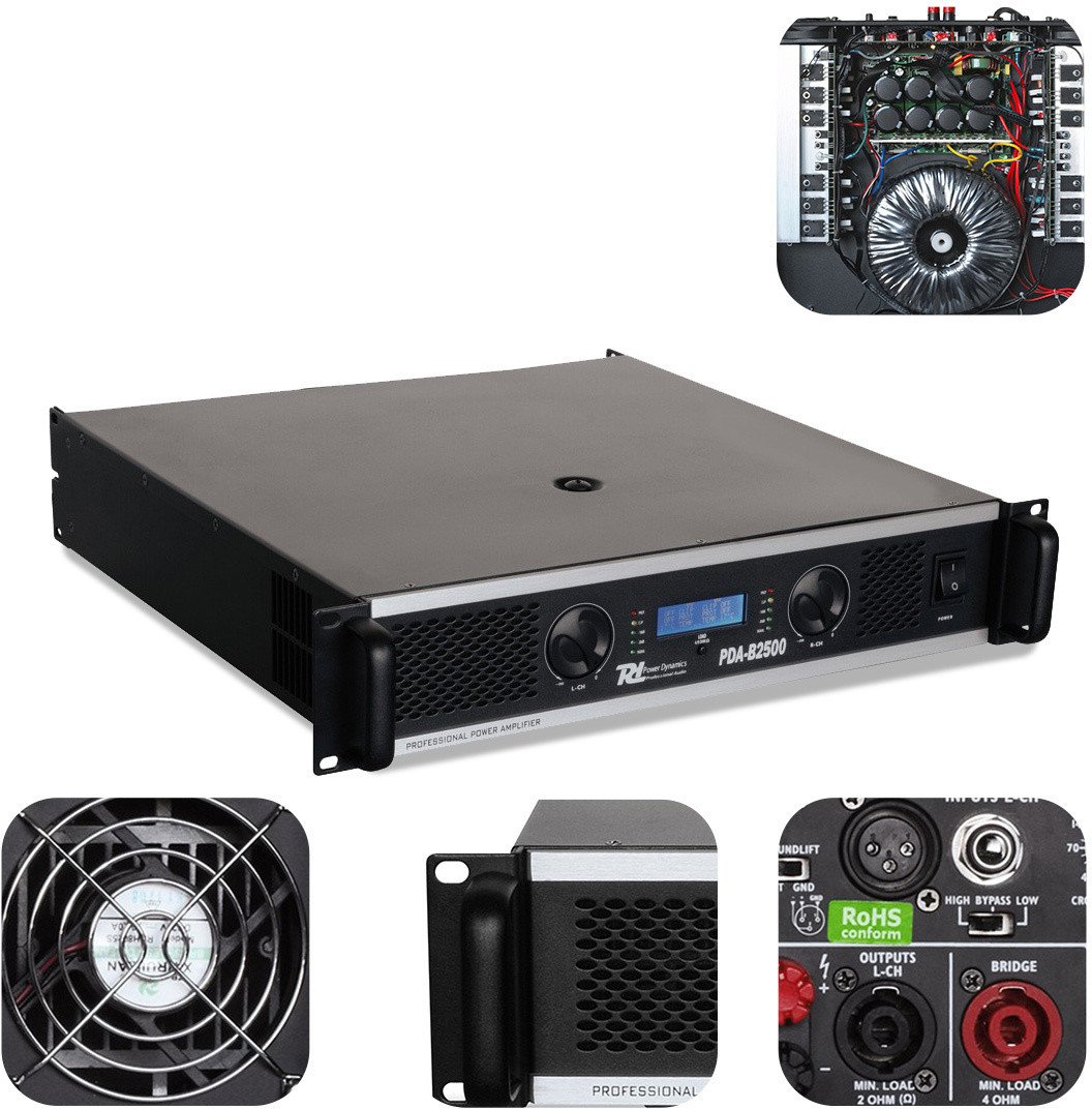 Profesjonalny Wzmacniacz PDA-B2500 Power Dynamics one size
