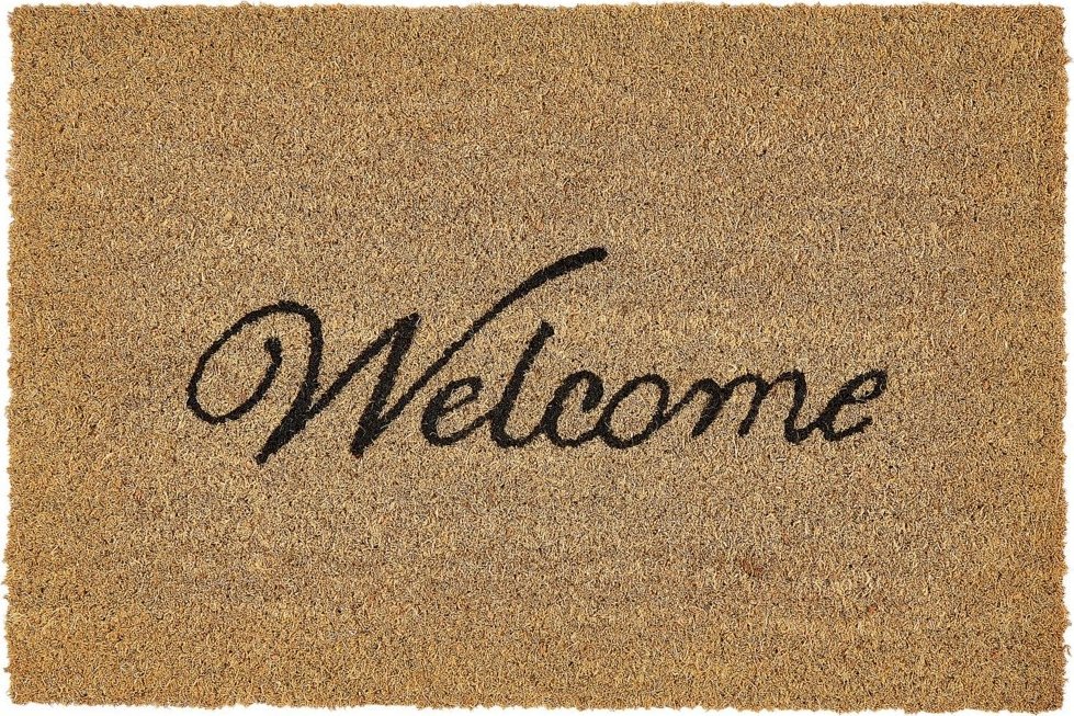 Beliani Wycieraczka kokosowa 40 x 60 cm naturalna MAKALU