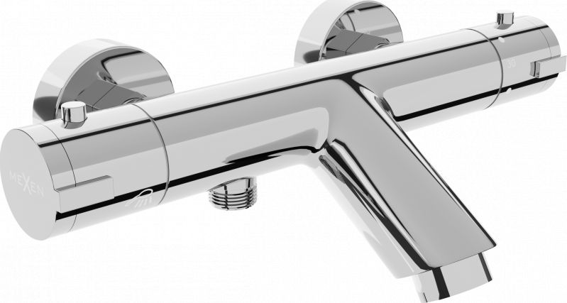 Bateria wannowa Mexen Kai ścienne chrom