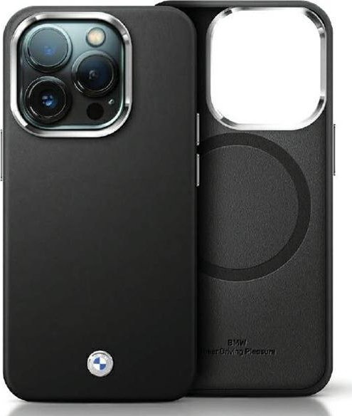 BMW Etui BMHMP15X23PUFWK Apple iPhone 15 Pro Max Signature Wrapped Metal MagSafe czarny/black