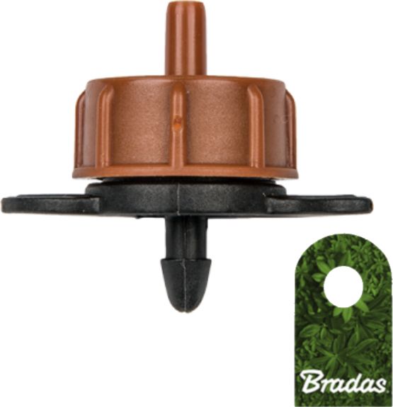 Bradas Kroplownik z przepływem turbulentnym 8l/h wyjście 4mm 0070