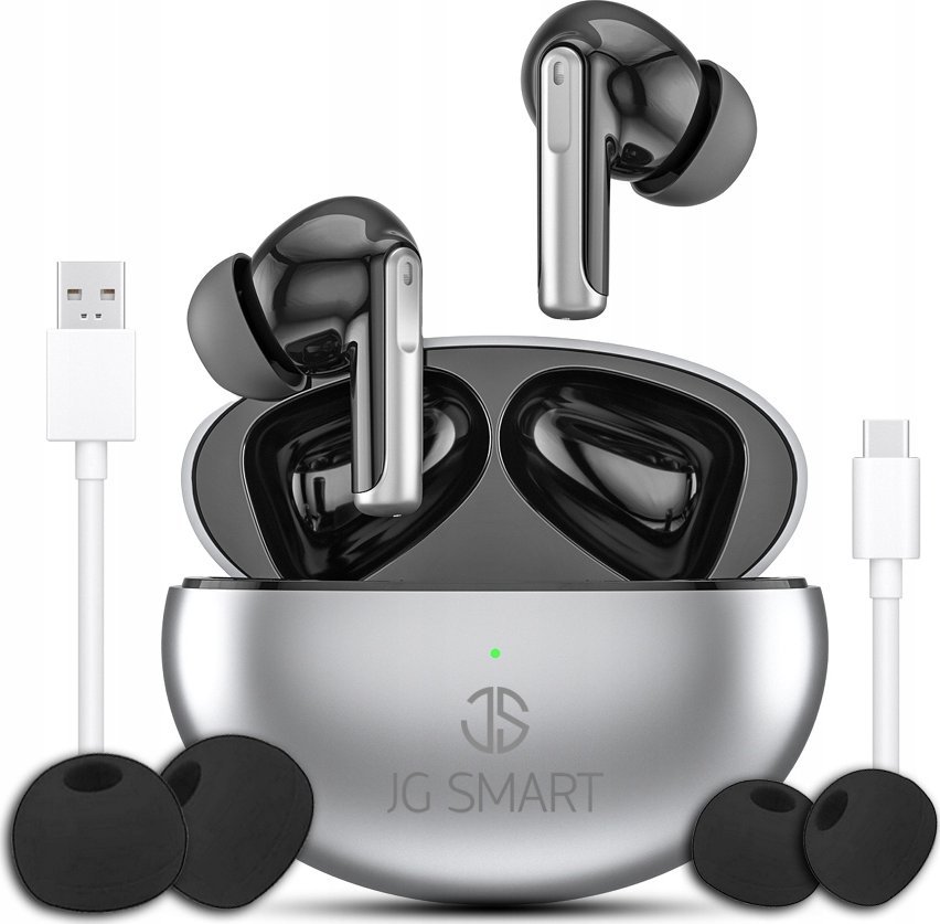 SŁUCHAWKI BEZPRZEWODOWE DOKONAŁOWE ANC ENC WODOODPORNE BT 5.3 + POWERBANK