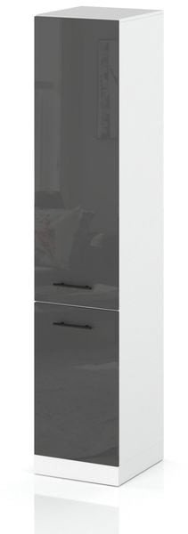 Słupek Kuchenny Stojący 40cm Szafka Kuchenna S40 Spremium Szary Połysk