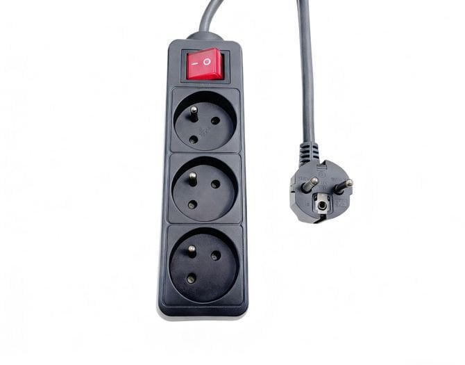 3-way Power Strip on/off