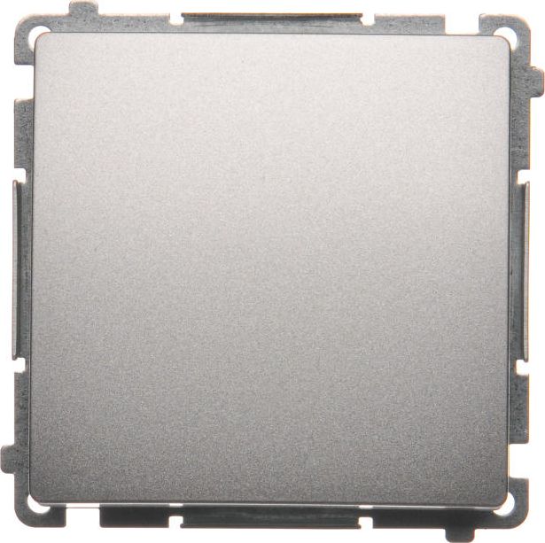 Kontakt-Simon Łącznik pojedynczy Simon Basic 10AX 250V srebrny mat (BMW1.01/43)