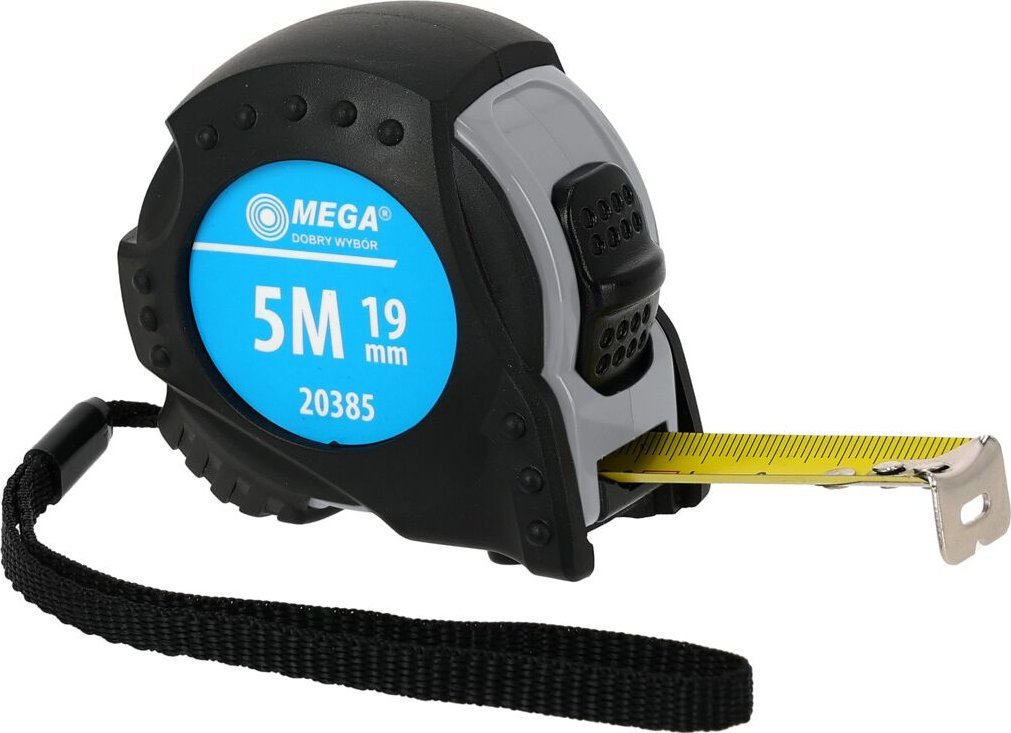 Mega Miara zwijana 2m/16mm,2xstop,.zaw.,ce,osł.gum.,karta,mega