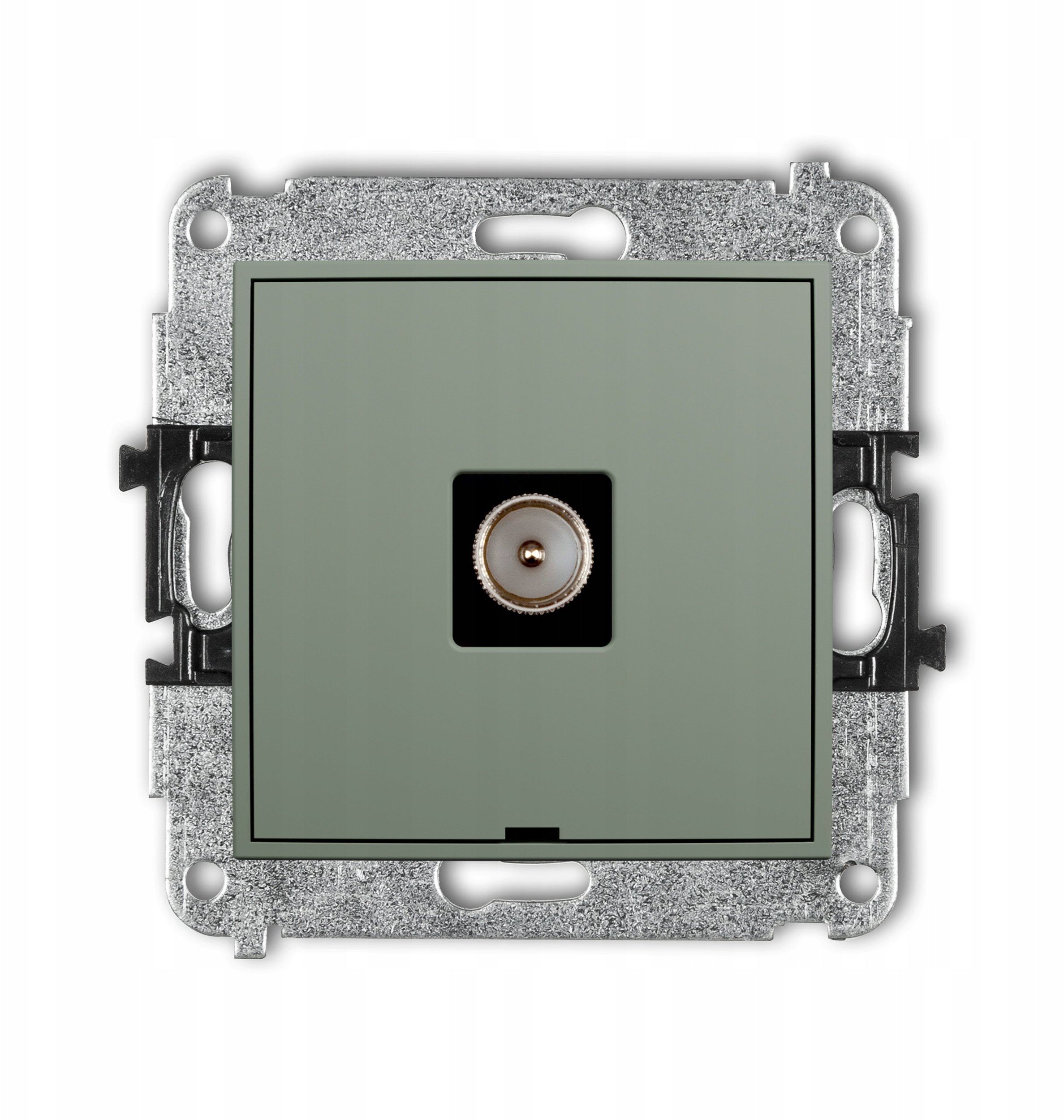 MINI Mechanizm gniazda antenowego pojedynczego TV, bez pola opisowego szałwiowy 61MGTVBO-1