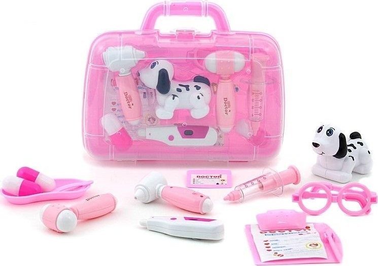 Zestaw weterynarza w walizce światło dźwięk