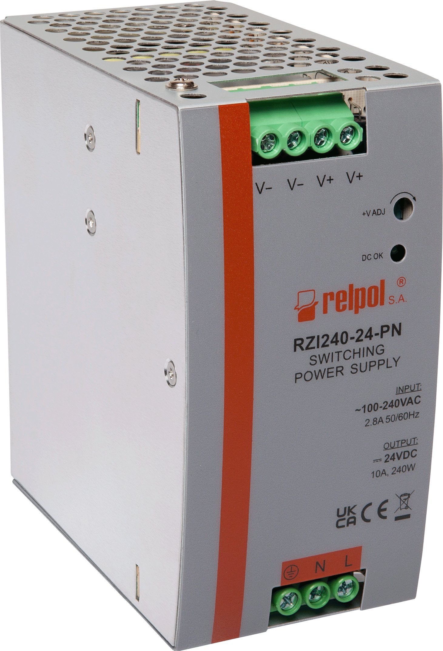Zasilacz impulsowy przemysłowy 90-264V AC 24 V DC 10A moc 240W 2616914 RZI240-24-PN