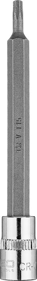 Neo Końcówka TORX TX15 na nasadce 1/4", długa, 87 mm