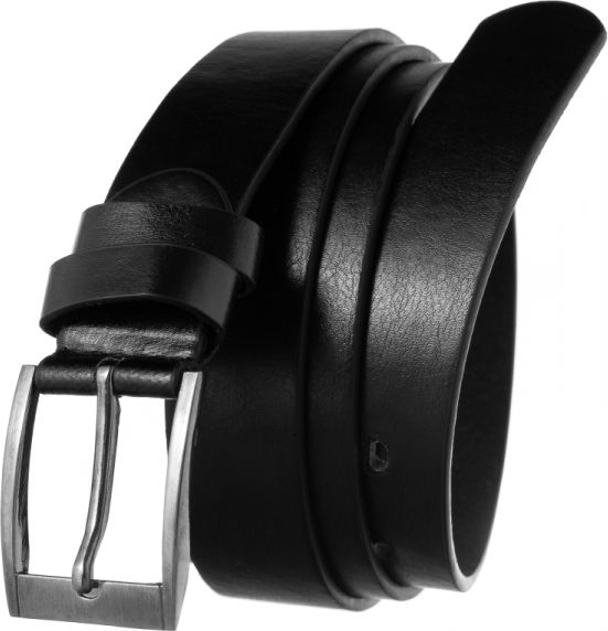 4U Cavaldi Klasyczny pasek ze srebrną klamrą, model unisex, skóra ekologiczna,