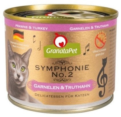 GranataPet Symphonie No.2 krewetki i indyk mokra karma dla kota 200g