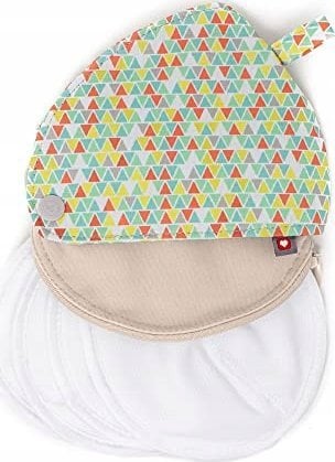 Close Caboo Close, Wielorazowe wkładki laktacyjne z zielonym etui, 4szt