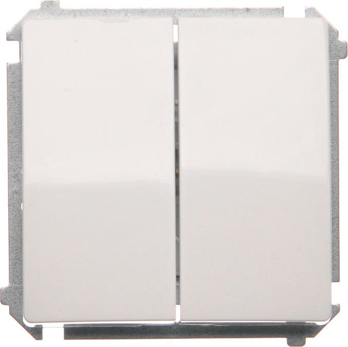 Kontakt-Simon Łącznik instalacyjny podwójny biały - BMW6/2.01/11