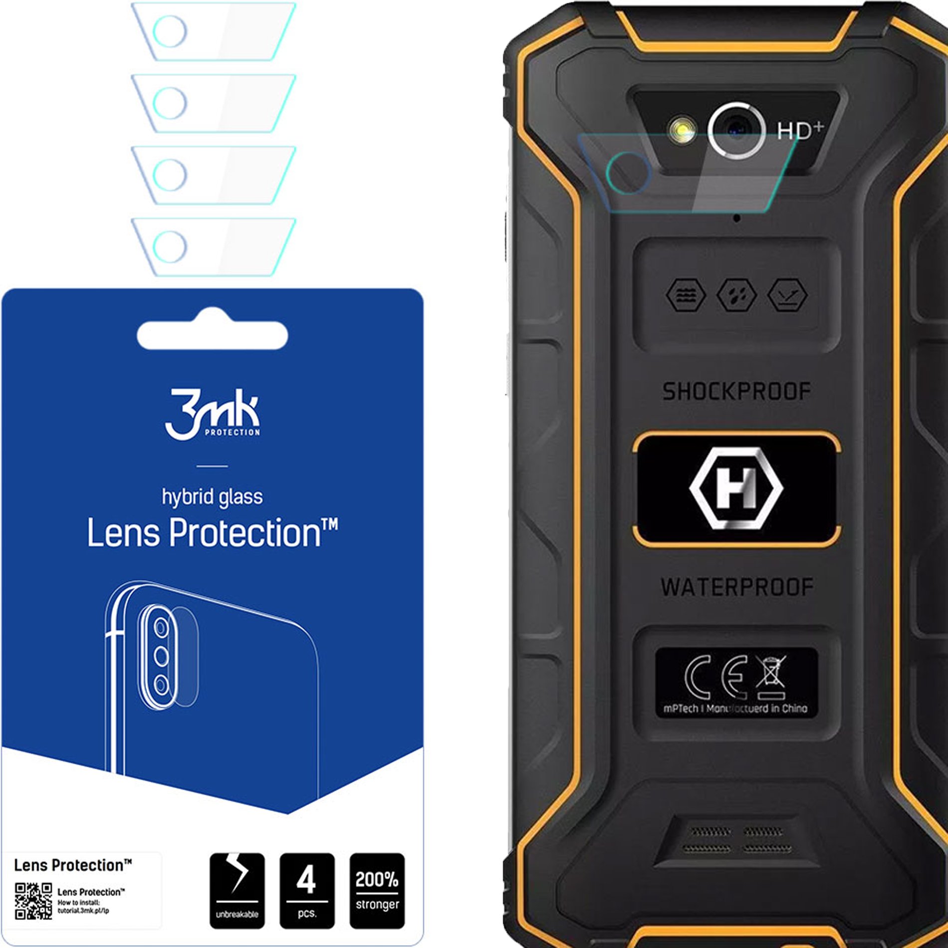 MYPHONE HAMMER ENERGY 2 - 3MK LENS PROTECTION