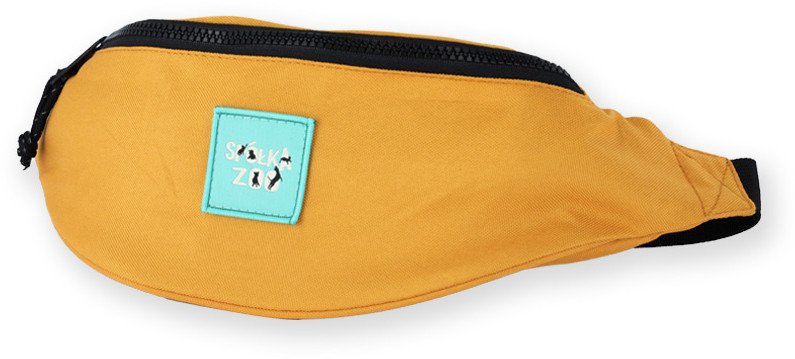 Spółka Zoo Design Pojemna materiałowa torba saszetka nerka Kolor musztardowy