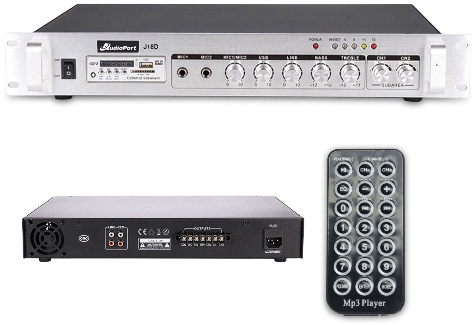 Wzmacniacz audio 180W/100V J18D Audioport one size