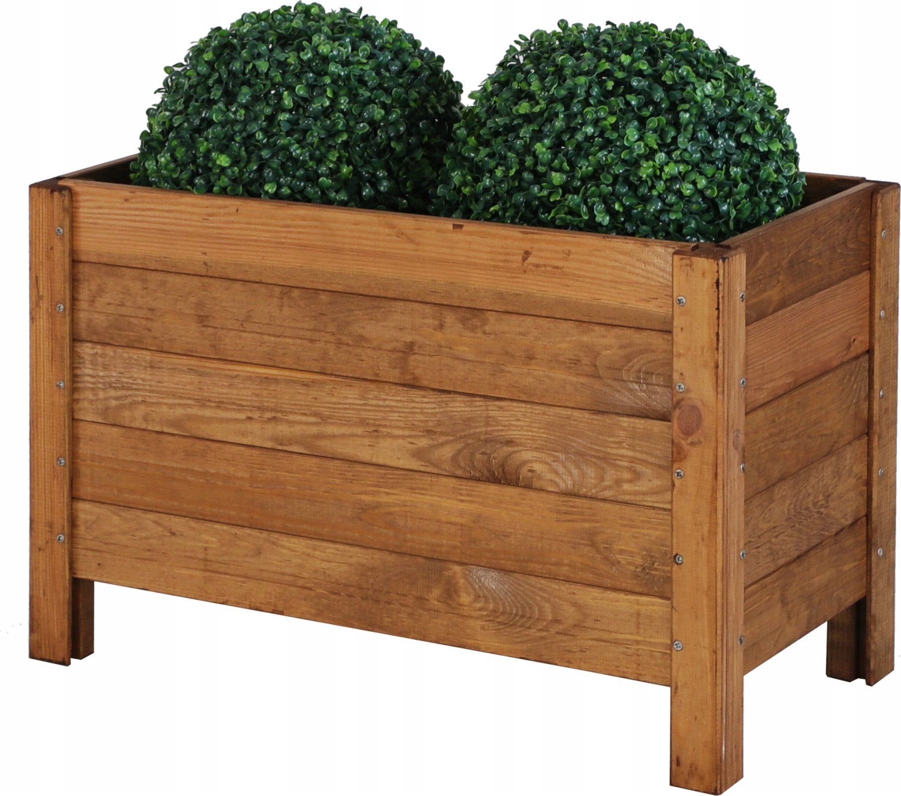 Wamar-Sosenka DREWNIANA DONICA SKRZYNIA BALKONOWA ERDES-4-2 BRĄZOWA DREWNO SOSNOWE