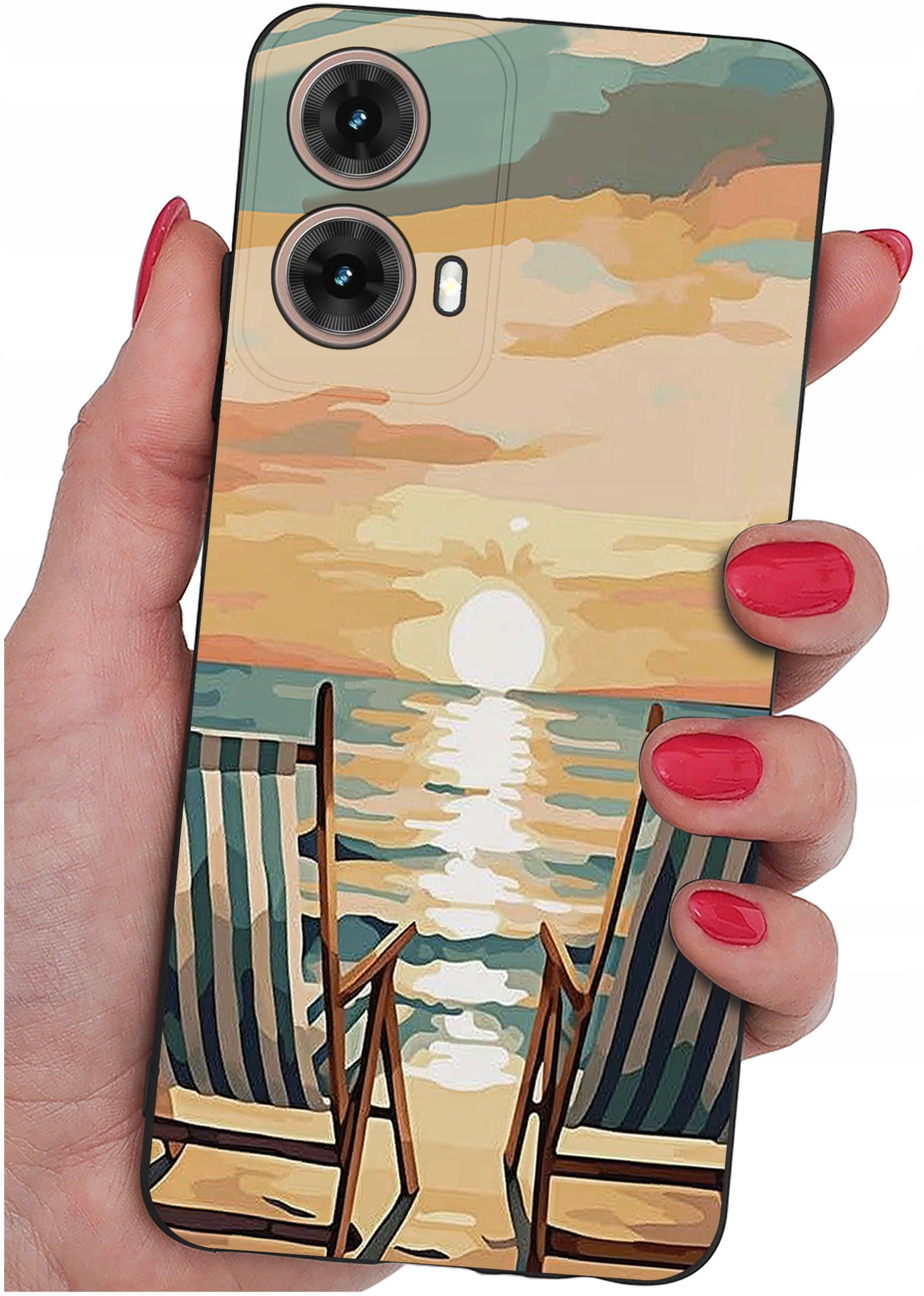 Etui do Motorola Moto G85 5G WZORY |SILIKONOWE MATT CASE