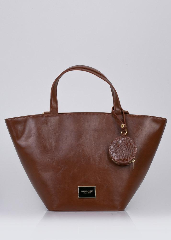 Estetino Torebka damska Monnari shopper z saszetką brązowa