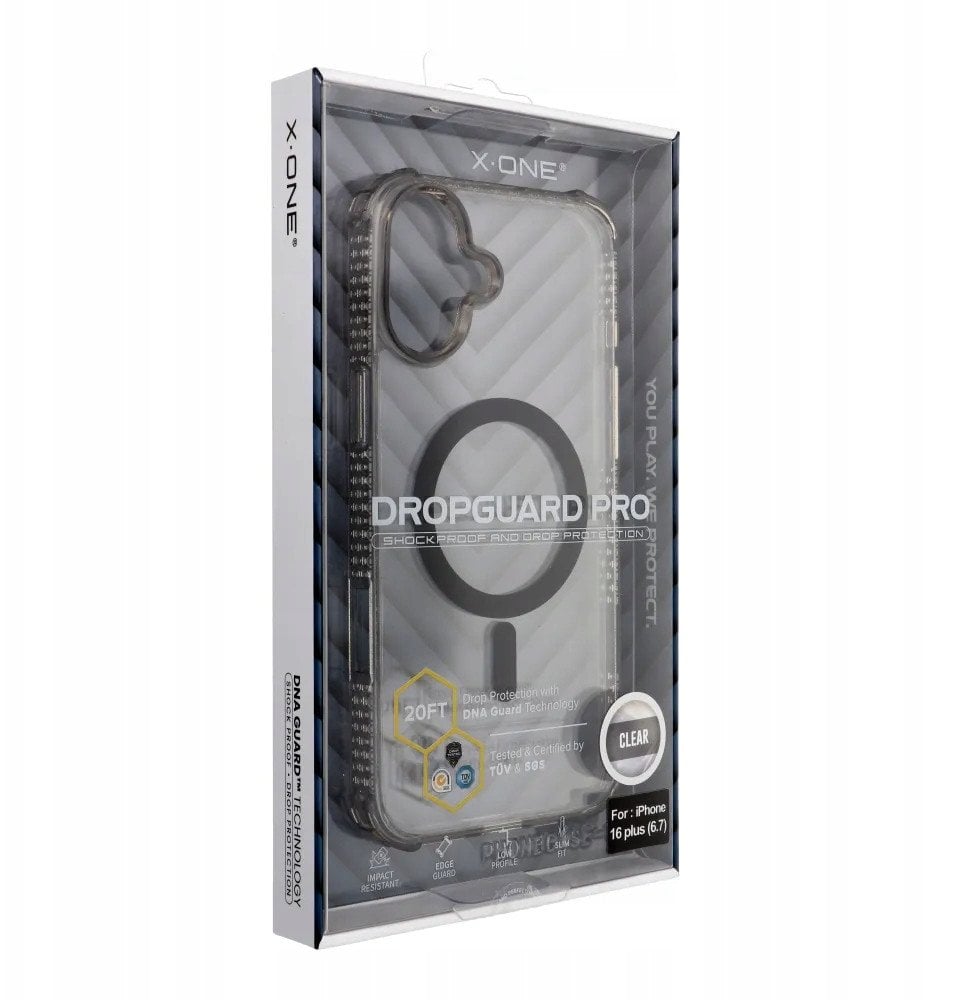 Futerał X-ONE Dropguard Magnetic Case Pro (kompatybilny z MagSafe) - do Apple iPhone 16 Plus czarny