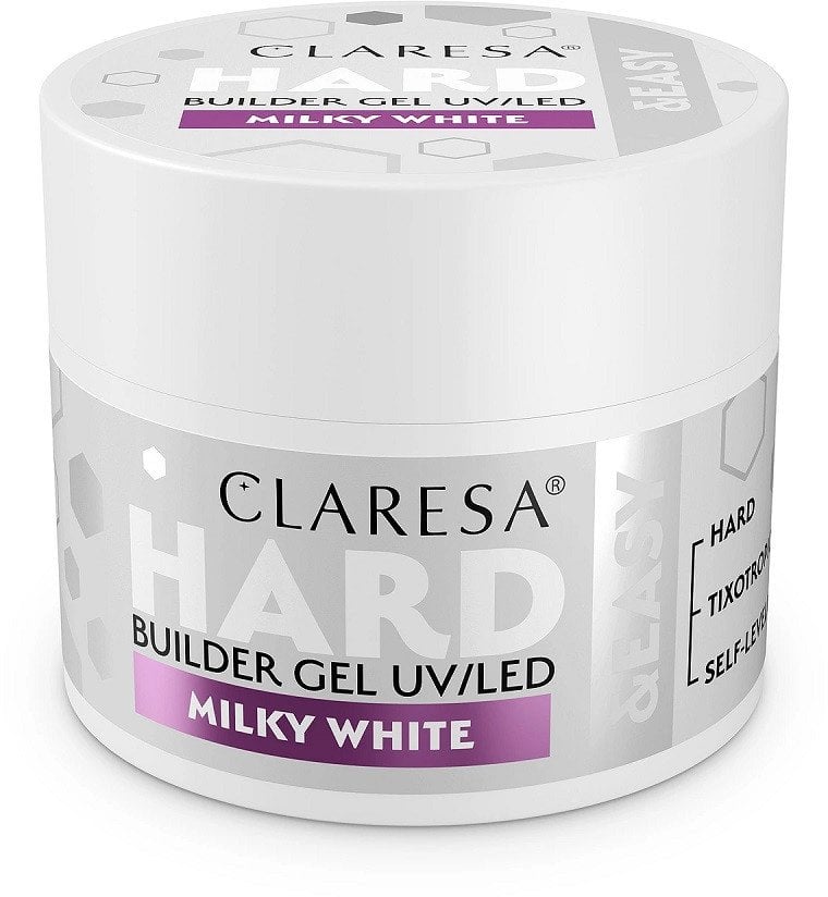 Claresa Hard&amp Easy Builder Gel żel budujący Milky White 45g