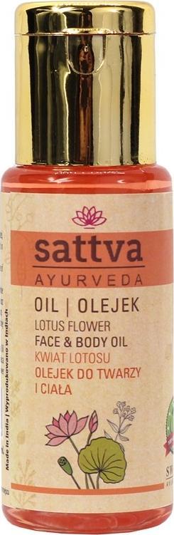 Sattva SATTVA_Ayurveda nawilżający olejek do twarzy i ciała Kwiat Lotosu 50ml