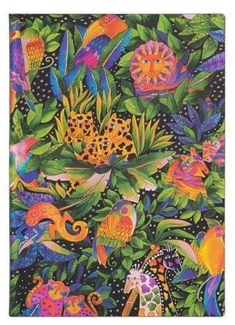 PaperBlanks Notatnik w linie Paperblanks Jungle Song Flexis midi