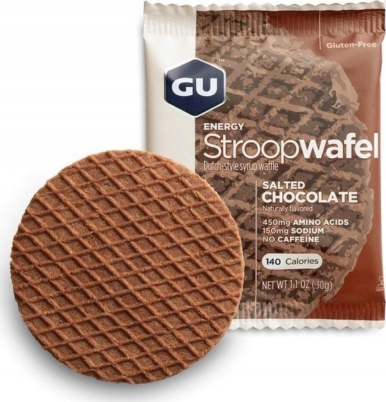 GU Energy Stroopwaffle Salted Chocolate - GLUTEN FREE (24/12)
