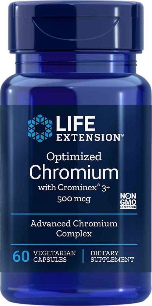 Life Extension Life extension - Chrom z Crominex 3+, 500mcg, 60 vkaps