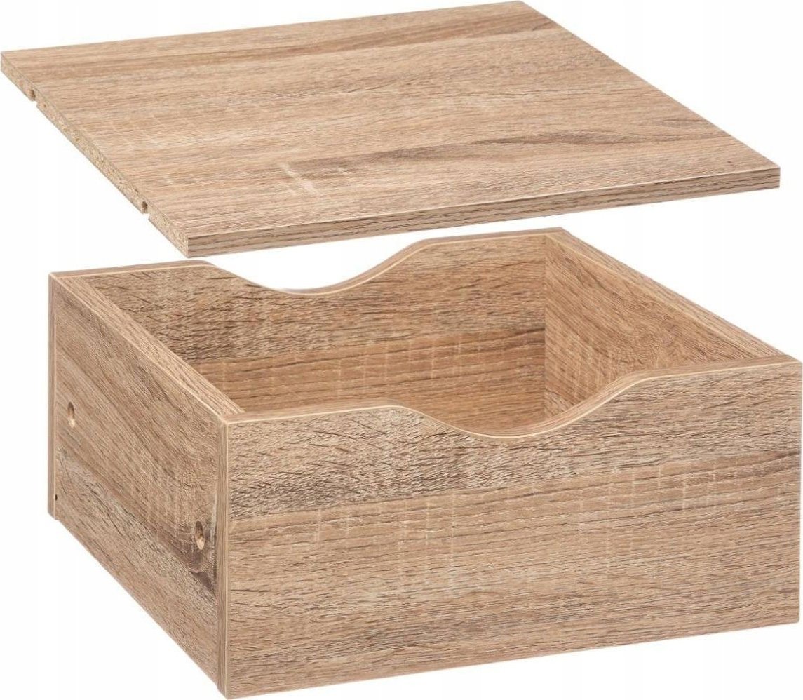 5five Szuflada z półką, 31 x 31 x 16 cm, kolor dąb sonoma