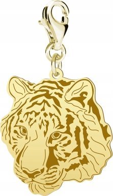 Radziszewska Jewellery Pozłacany Charms TYGRYS DEDYKACJA GRATIS