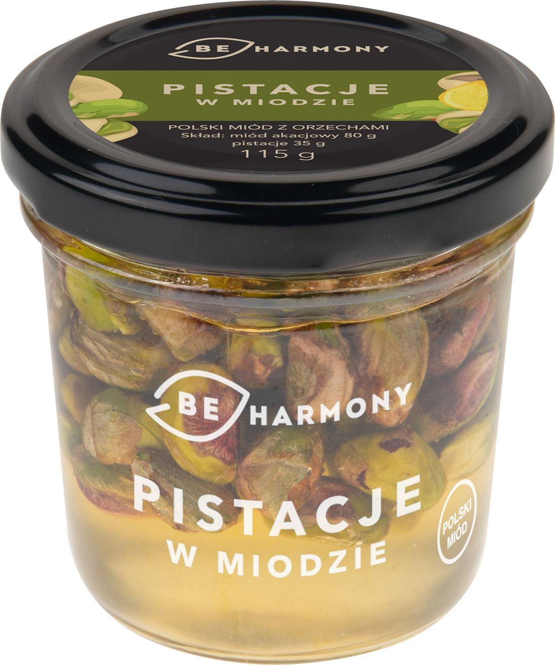 BeHarmony Pistacje w miodzie akacjowym