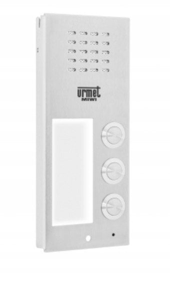 6025/PR3 Urmet Panel rozmówny ELITE, 3 przyciski wywołania, moduł informacyjny