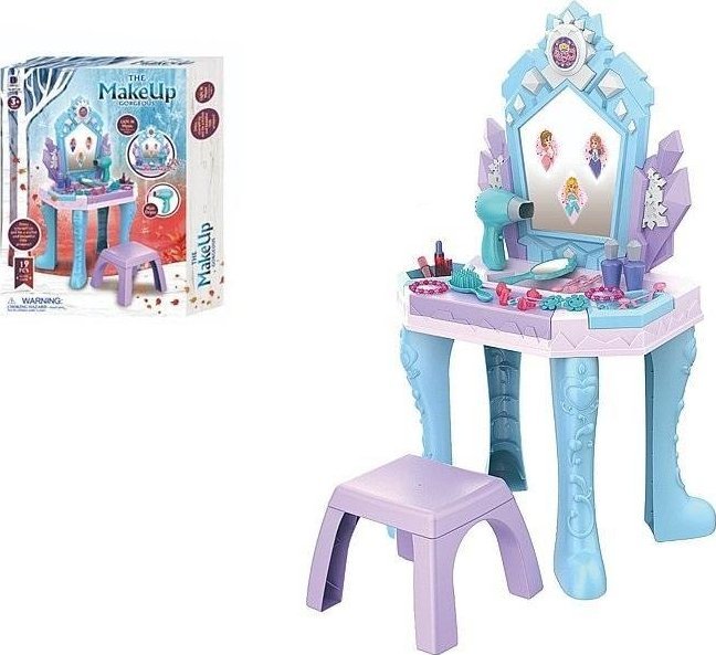 Toaletka z wyposażeniem ze stołeczkiem