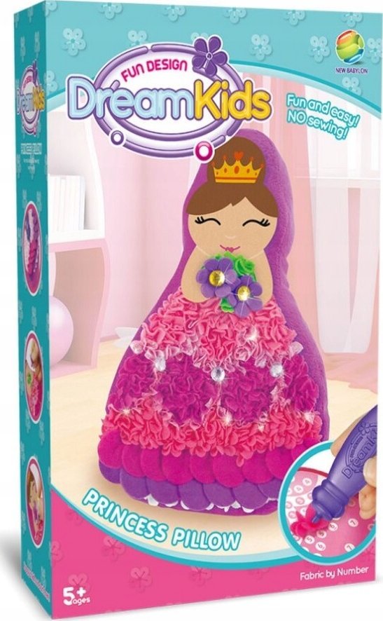 Kreatywny Zestaw Wyszywanka, Maskotka, Pluszak Do Szycia, Poduszka Do Ozdobienia DIY KSIĘŻNICZKA KRÓLEWNA