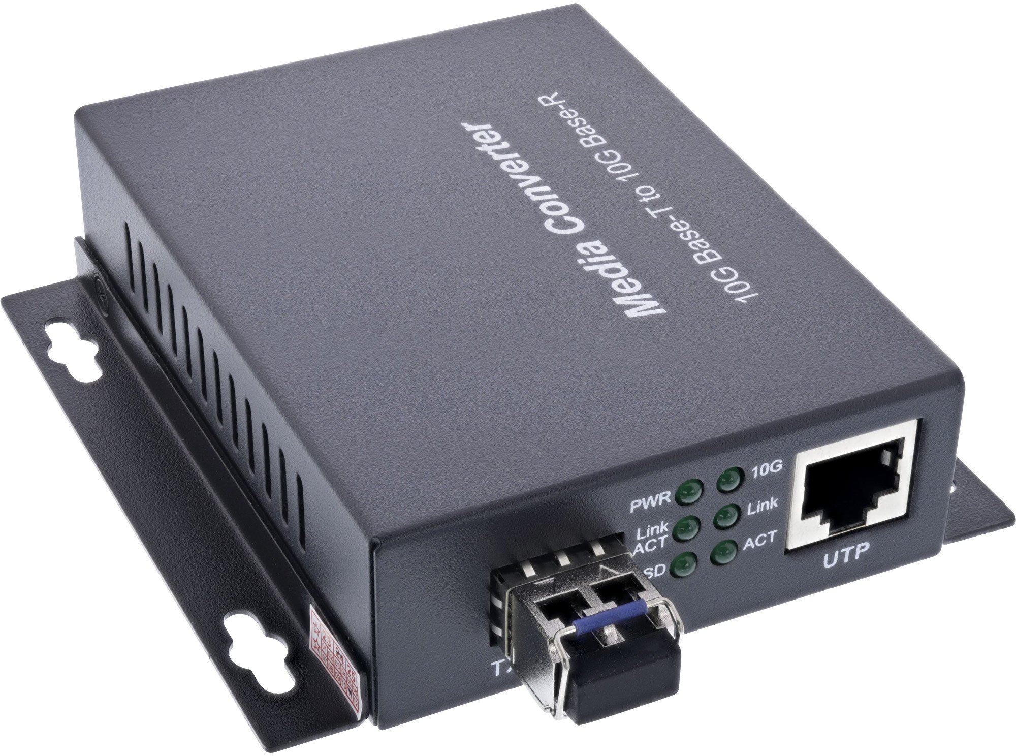 Konwerter światłowodowy InLine ® Konwerter mediów sieciowych 10Gb/s TP do SFP+ światłowód (dla LC Duplex), SM, 10km