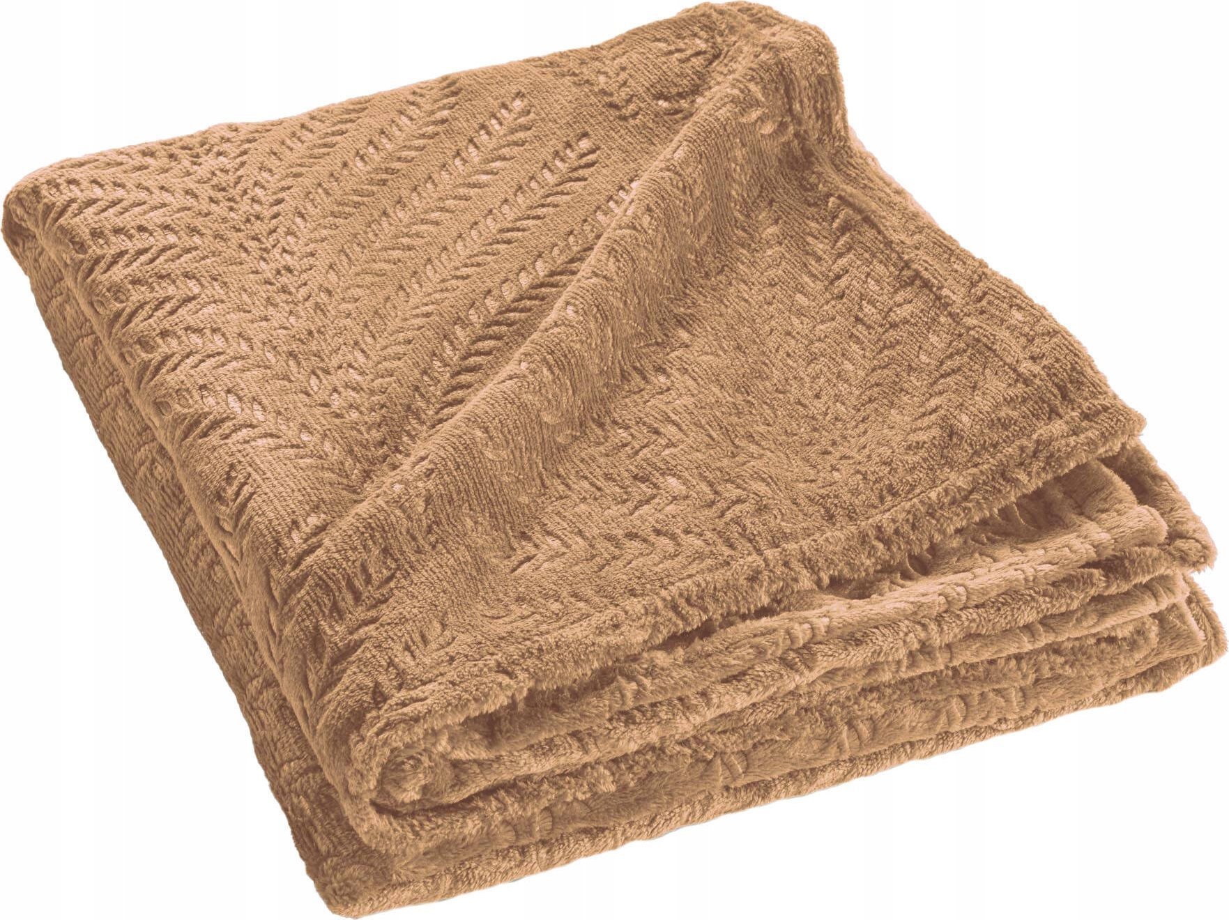 Douceur d`Interieur Flanelowa narzuta na sofę, NELIA, 125 x 150 cm