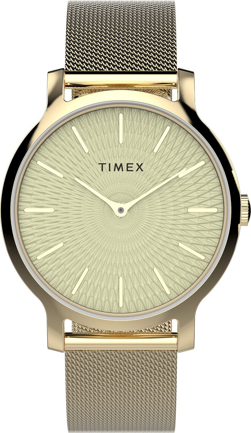 Zegarek Timex Zegarek damski Timex TW2V92800 złoty