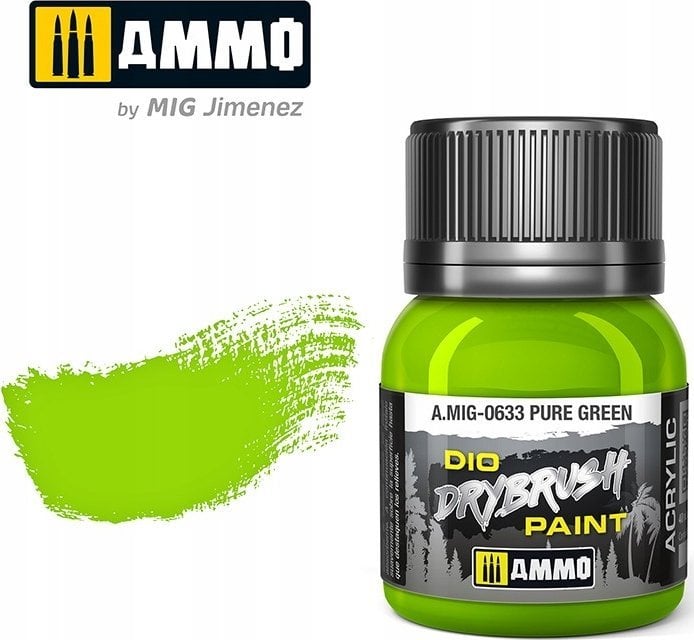 Vallejo Ammo: DIO Drybrush - Pure Green