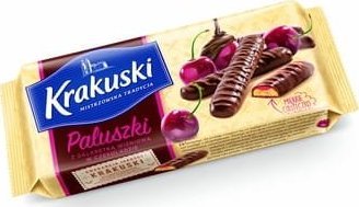 Krakuski Paluszki z galaretką wiśniową w czekoladzie 144g