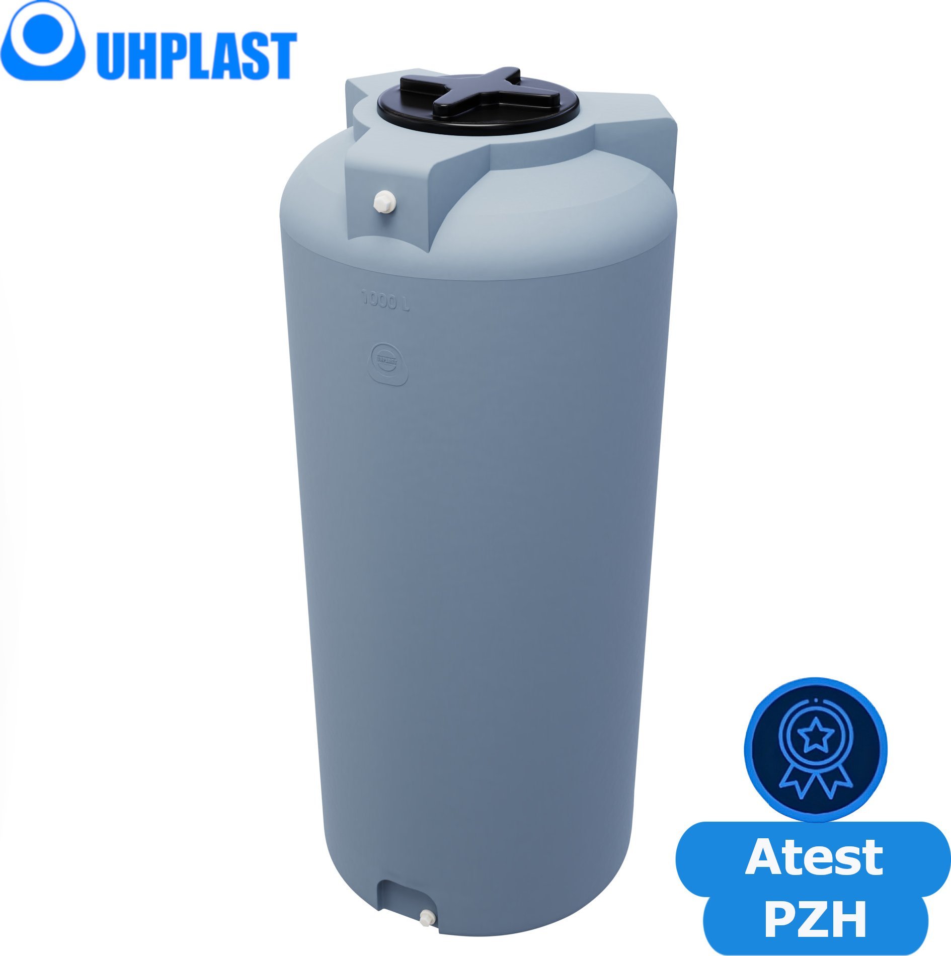 UHP Zbiornik na wodę 1000l UHP VERTICON HIGH V-1003 Szary