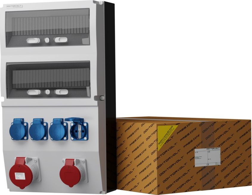 Doktorvolt Rozdzielnica budowlana eXT 32A 16A 4x230V Schuko Mennekes Doktorvolt 2322