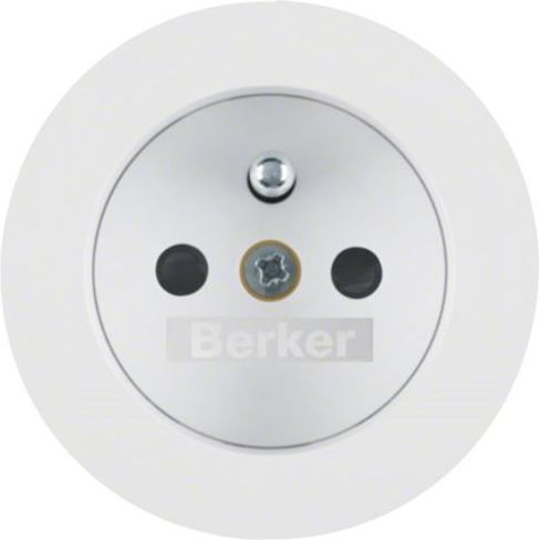 Hager Płytka czołowa gniazda z/u biały połysk (3965762089)