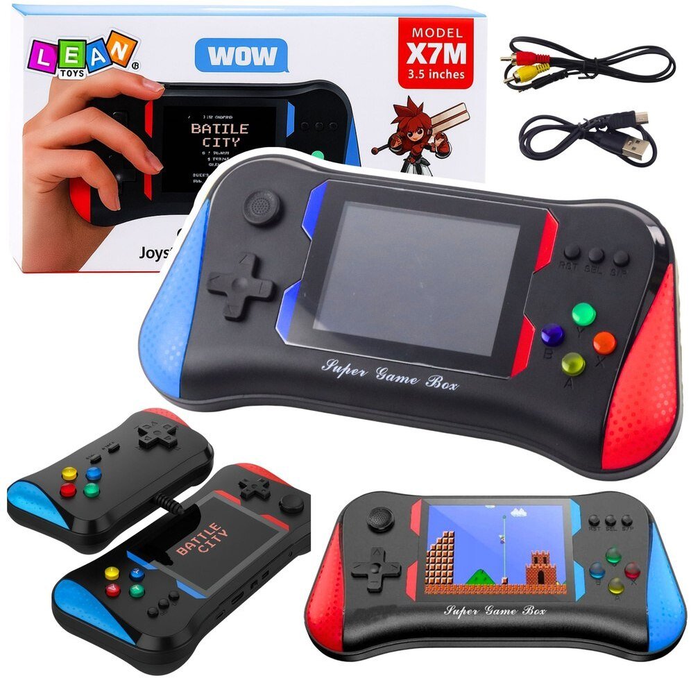 Konsola Przenośna Elektroniczna X7M 500 Gier Tryb Dwóch Graczy 3,5 Cala